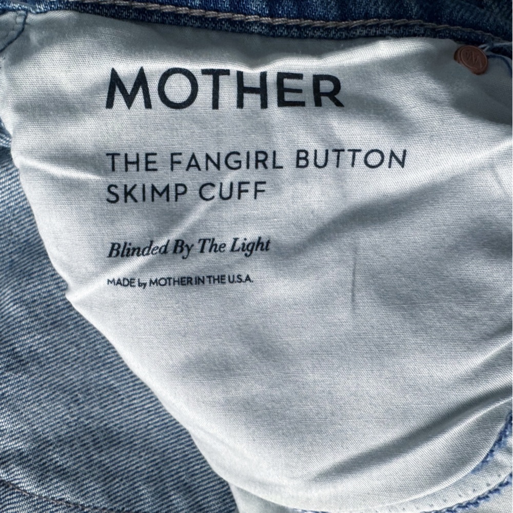 MOTHER Superior Fangirl Button Skimp in Blinded by the Light - NWOT | 26 - Picture 10 of 13